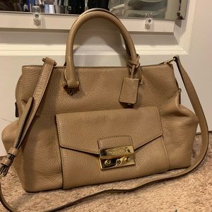 Beige Michael Kors purse